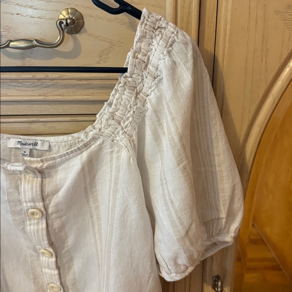 Madewell Stripe Blouse - Picture 4 of 9